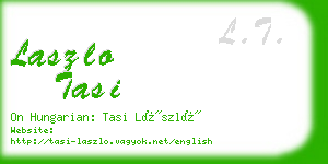 laszlo tasi business card